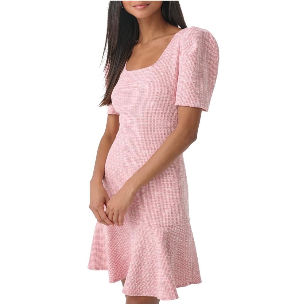 KARL LAGERFELD Women's Puff Sleeve Tweed Dress